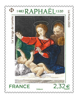 Франция. 500 лет со дня смерти Рафаэля Санти (1483-1520). 