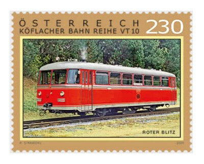 Австрия. 2020. Железные дороги. «Rote Blitz» (