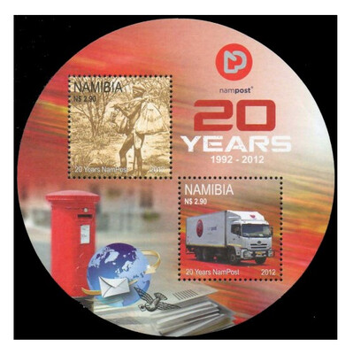 Намибия. 20-летие национального оператора почтовой связи 