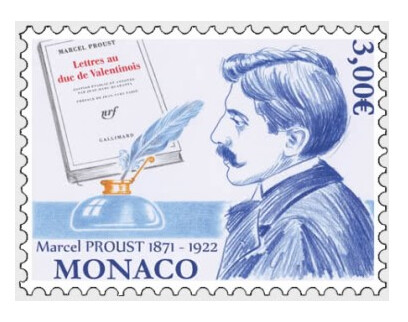 Монако. 150 лет со дня рождения Марселя Пруста (1871-1922), французского писателя и поэта, представителя модернизма. Марка