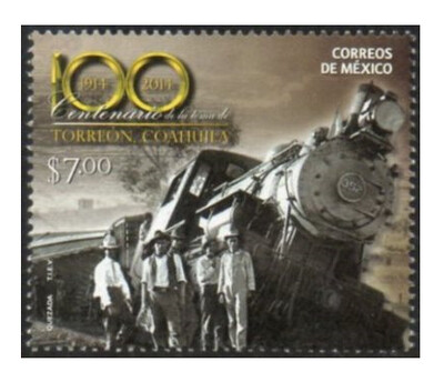 Мексика. 100-летие битвы при Торреоне (штат Коауила). Марка
