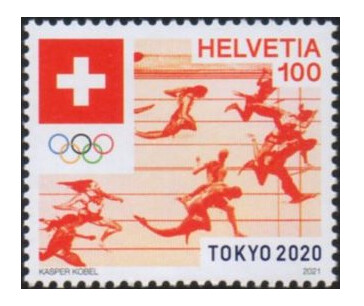 Швейцария. Игры XXXII Олимпиады в Токио (Япония). Марка