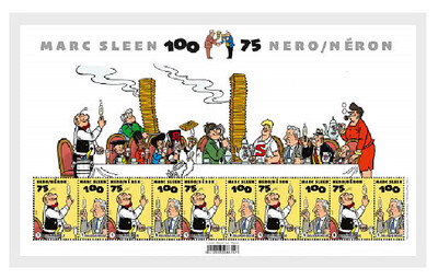 Бельгия. 2022. 100 лет со дня рождения карикатуриста Марка Слина (1922-2016) и 75 лет созданию им песонажа серии комиксов 