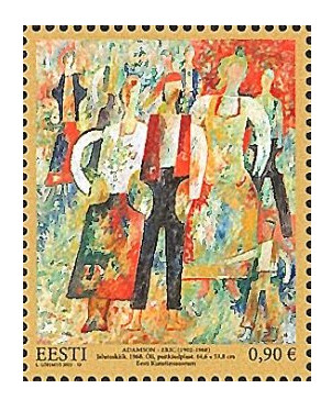 Эстония. 2022. Из собрания Эстонского художественного музея. Картина Адамсон-Эрика (1902–1968) 