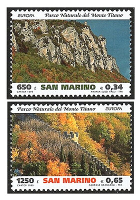 Сан-Марино. 1999. EUROPA. Природные и национальные парки.