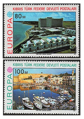 Северный Кипр. 1977. EUROPA. Ландшафты. Серия из 2 марок
