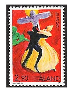 Аландские острова. 1997. EUROPA. Сказки и легенды. Марка