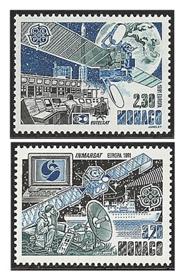 Монако. 1991. EUROPA - CEPT. Космические исследования. Серия из 2 марок