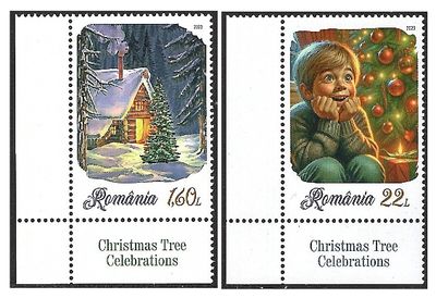 Румыния. 2023. Рождественская ёлка. Серия из 2 марок