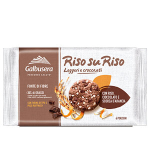 GALBUSERA RISO SU RISO CACAO E ARANCIA 220G 12