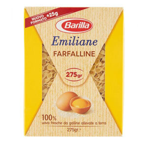 BARILLA PASTINA ALL&#39;UOVO FARFALLINE N 114 GR 275