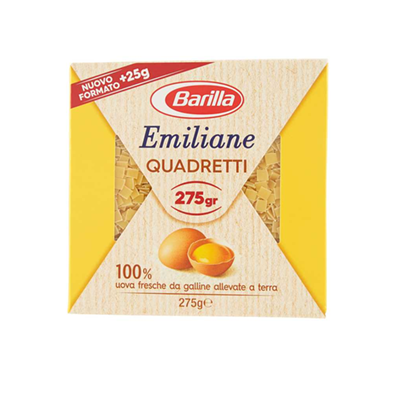 BARILLA PASTINA ALL&#39;UOVO QUADRETTI  N 115 GR 275