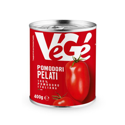 POMODORI PELATI LATTA GR 400 24 VEGE