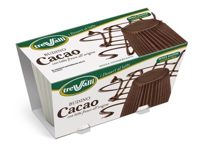 TREVALLI BUDINO AL CACAO GR 100X2