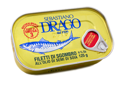 SGOMBRO FILETTI DRAGO OLIO DI SEMI GR 125