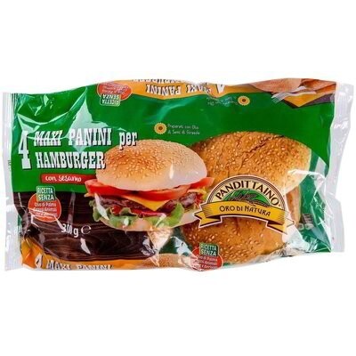 PANDITTAINO PANINI MEGA BURGER CON SESAMO PZ 4 GR 300