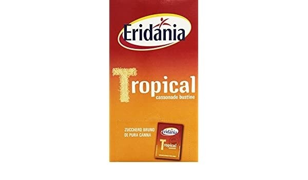 ZUCCHERO ERIDANIA DI CANNA IN BUSTINE 750 GR