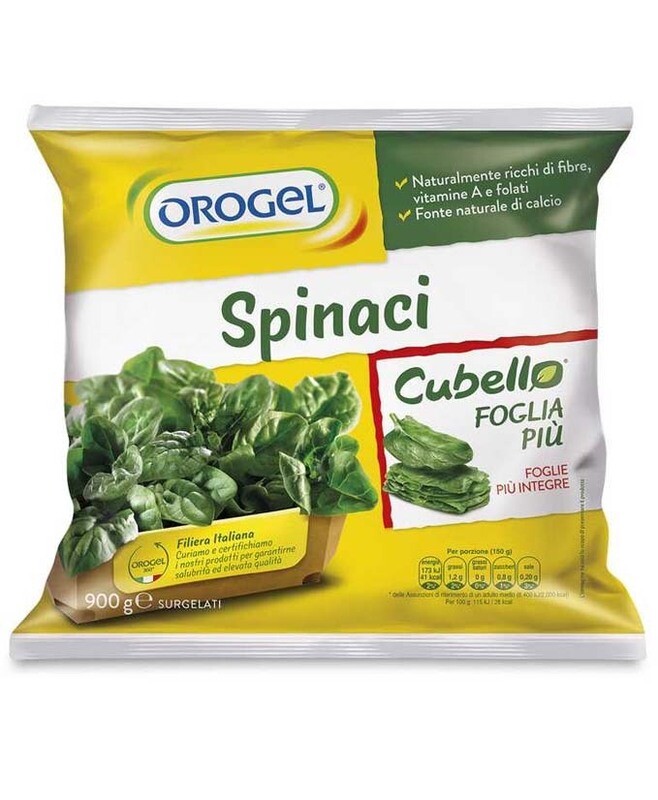 SPINACI CUBELLO FOGLIA PI GR 900 12 OROGEL SPINACI CUBELLO FOGLIA PI GR 900 12 OROGEL