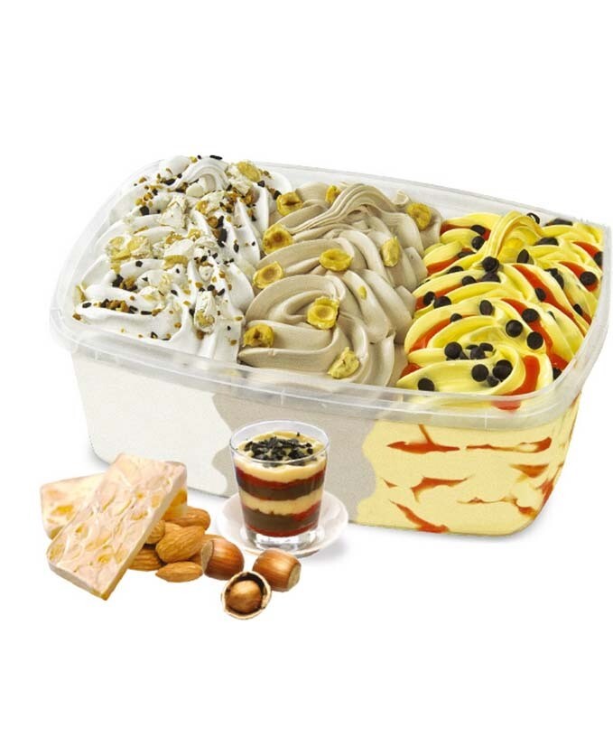 ARTEGEL GELATO NOCCIOLOA TORRONE ZUPPA INGLESE TRADIZIONI DI SICILIA KG 1