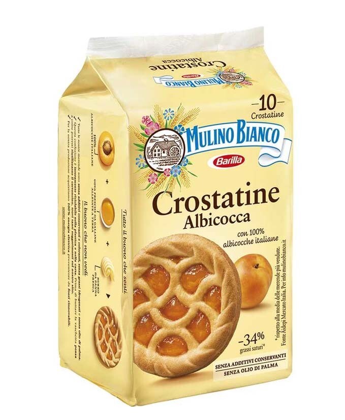 CROSTATINA ALBICOCCA M BIANCO GR 400 PZ 10 12