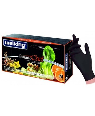 GUANTI CHEF NERO NITRILE WALKING MIS XL PZ 100