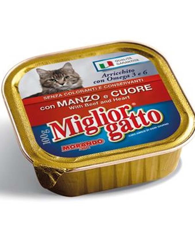MIGL GATTO PATE MANZ CUORE VASCH GR 100 32