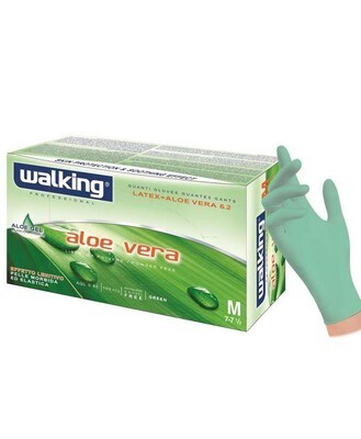GUANTI ALOEVERA WALKING PZ100 LATTICE MIS M