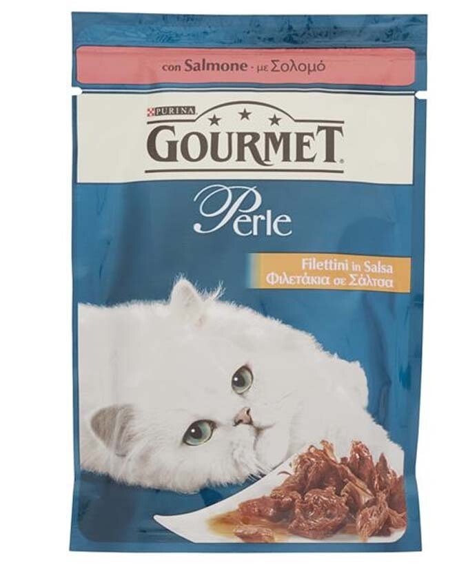 GOURMET PERLE FILETTINI CON SALMONE GR 85 24