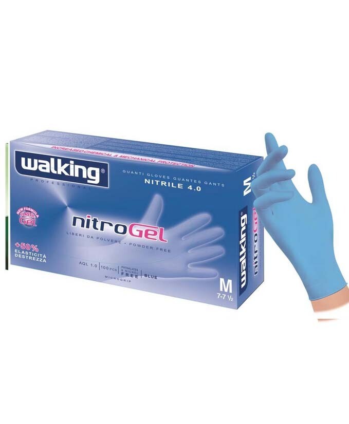 GUANTI NITROGEL WALKING PZ100 NITRILE MIS XL