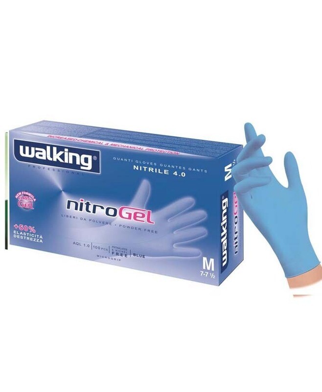 GUANTI NITROGEL WALKING PZ100 NITRILE MIS S GUANTI NITROGEL WALKING PZ100 NITRILE MIS S