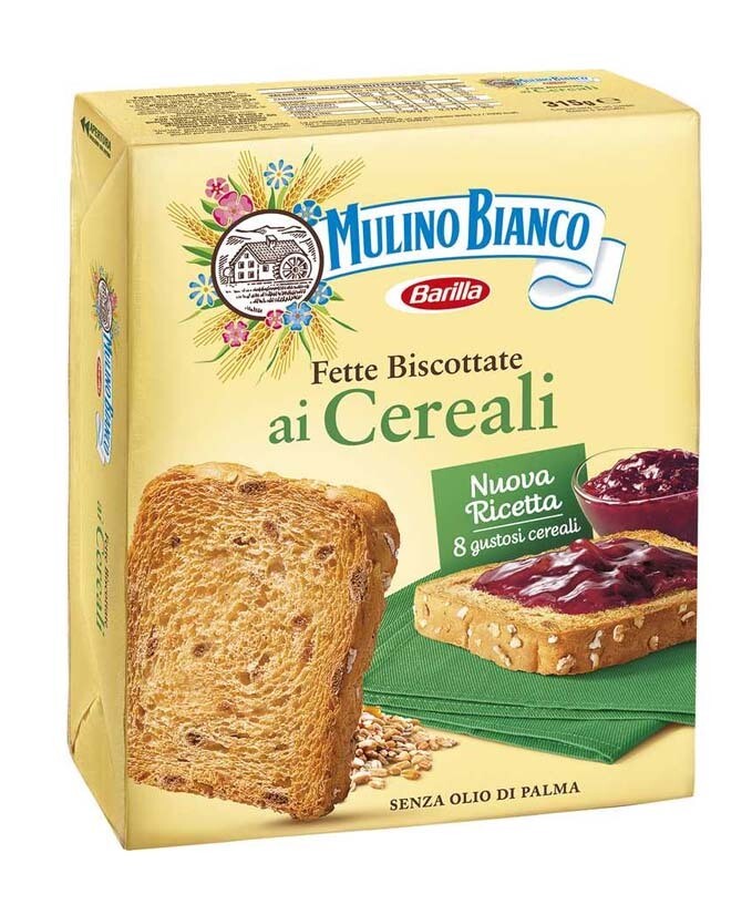 FETTE BISCOTTATE CEREALI M BIANCO 32PZ GR 315 16