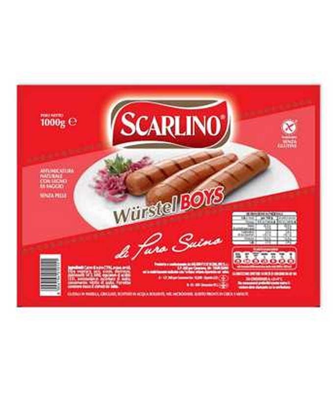 WURSTEL BOYS P SUINO PZ10 KG 1 10 SCARLINO
