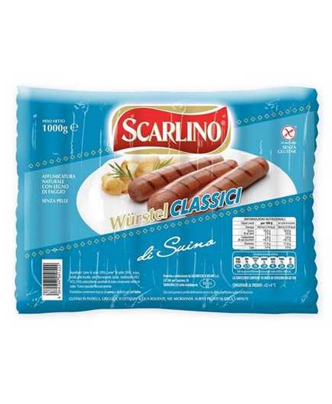WURSTEL CLASSICI PZ 10 KG 1 10 SCARLINO