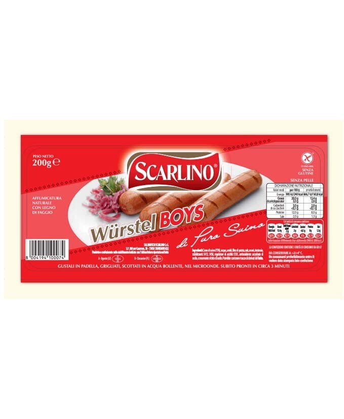 WURSTEL BOYS P SUINO SCARLINO PZ 4 GR