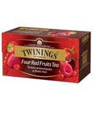 TWININGS TE NERO AROMATIZ 4 FRUTTI ROSSI 25F 12