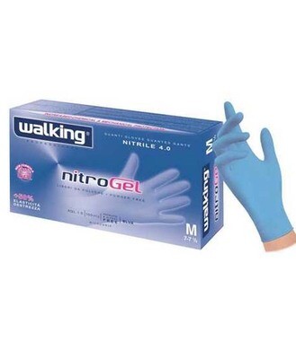 GUANTI NITROGEL WALKING PZ100 NITRILE MIS M