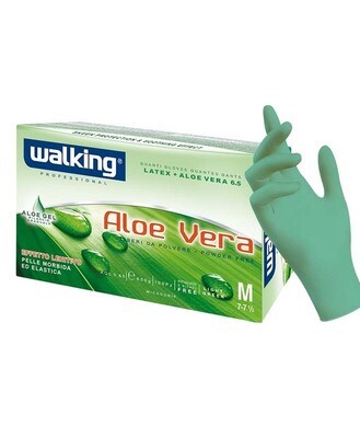 GUANTI ALOEVERA WALKING PZ100 LATTICE MIS S