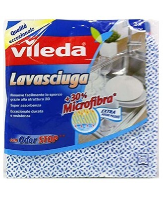 PANNO VILEDA LAVASCIUGA ODOR STOP 3 PANNI 20