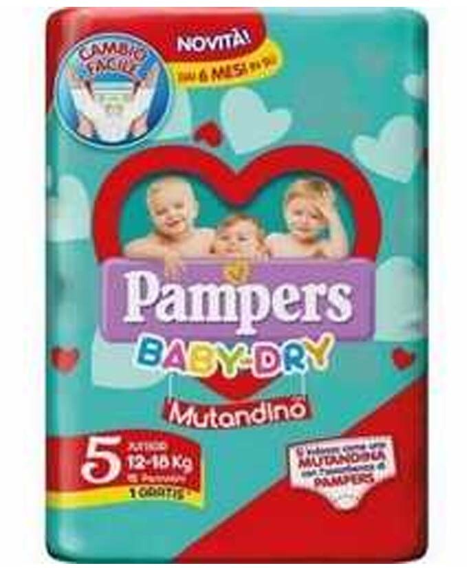 PAMPERS BABY DRY MUTANDINO JUNIOR X 14 4