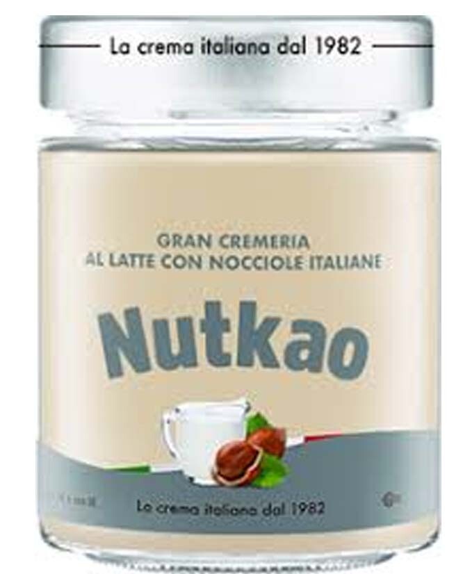 NUTKAO VASO CREMA AL LATTE E NOCCIOLE 350G 6
