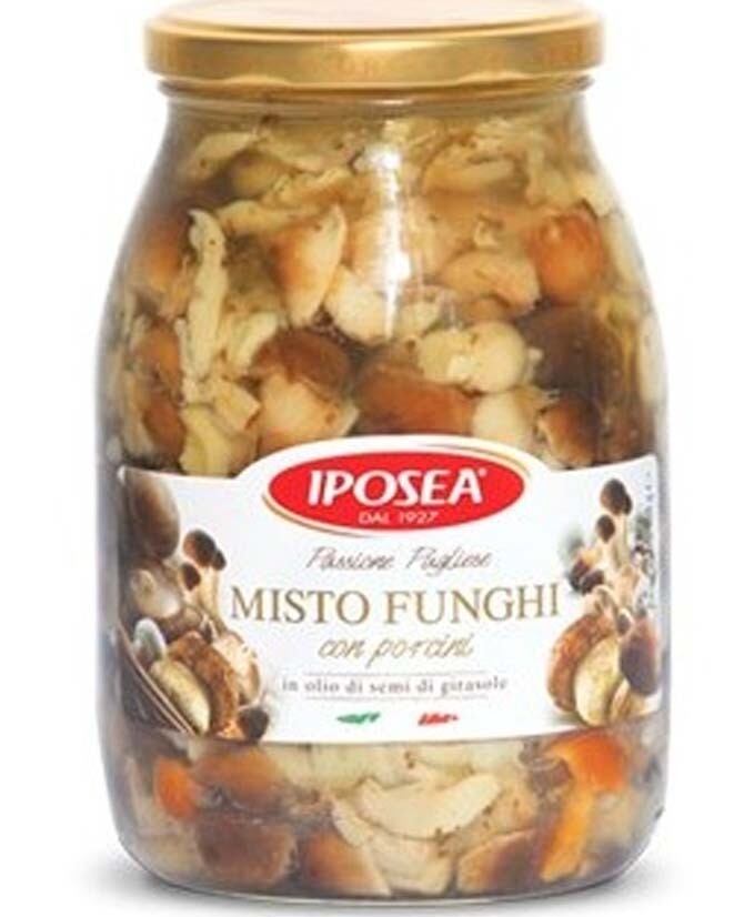 MISTO FUNGHI OLIO CON PORCINI VASO ML 1062 6