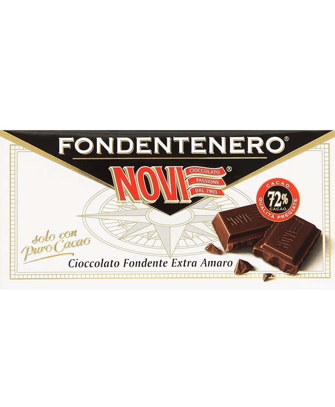 NOVI TAVOLETTA FONDENTENERO 72 GR 100 24