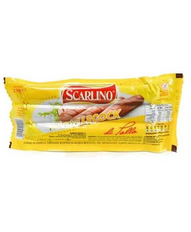 WURSTEL POLLO LE COCK PZ 3 GR 250 12 SCARLINO