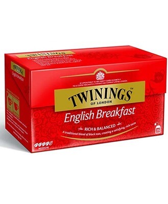 TWININGS TEA CLASSIC ENGLISH BREAKFAST 25F 12