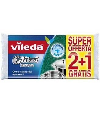 SPUGNA VILEDA GLITZI FIBRA VERDE SPUG 2 1 30