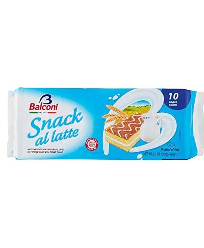 SNACK AL LATTE PZ 10 GR 280 15 BALCONI