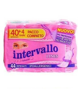 ASSORBENTI EST. LINES INTERVALLO RIPIEGATO X 40 PZ
