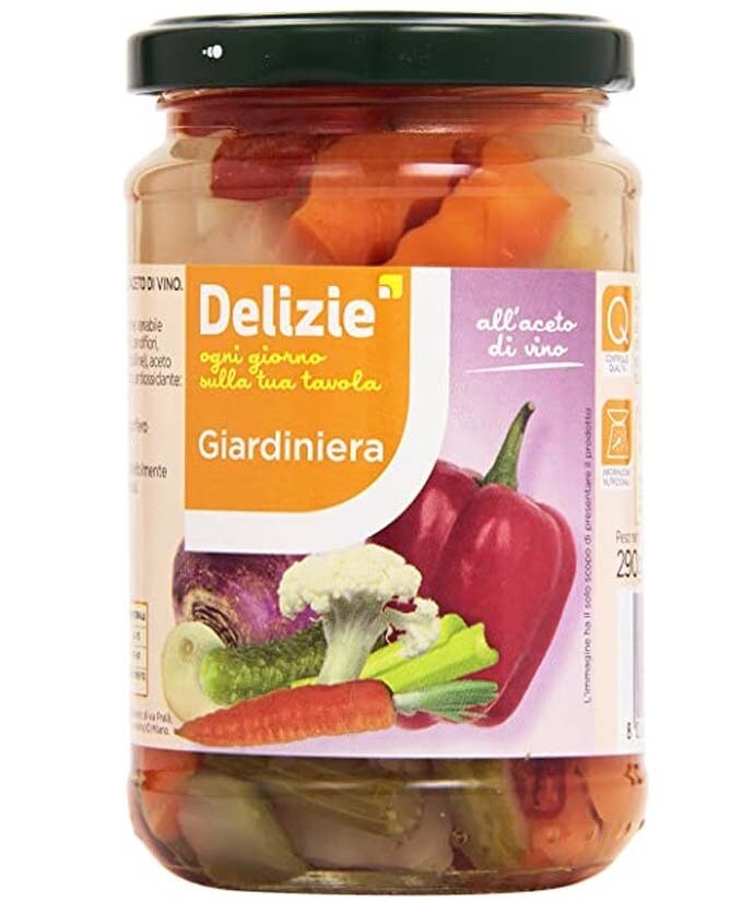 GIARDINIERA ACETO DI VINO V VETRO GR290 12 DELIZIE