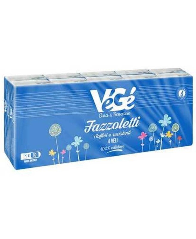 FAZZOLETTI NASO VEGE 4 VELI X 10 PZ FAZZOLETTI NASO VEGE 4 VELI X 10 PZ