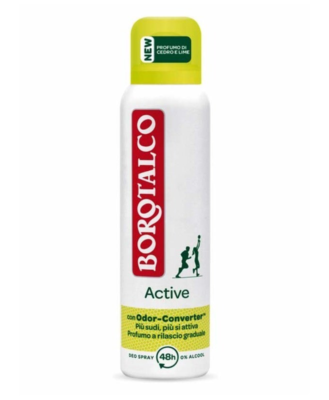 DEOD BOROTALCO SPRAY ACTIVE GIALLO ML 150 12 DEOD BOROTALCO SPRAY ACTIVE GIALLO ML 150 12